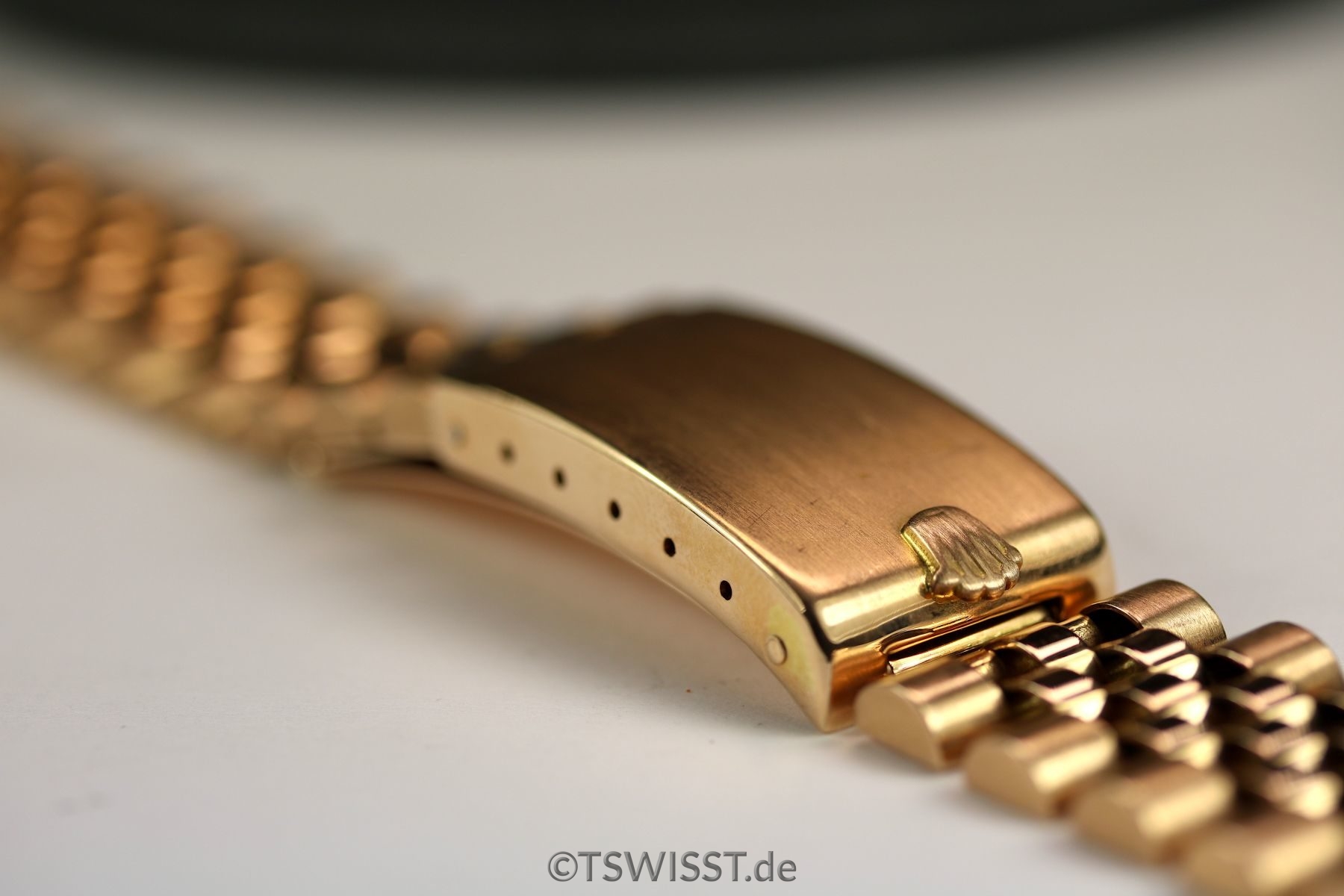 Rolex red gold bracelet