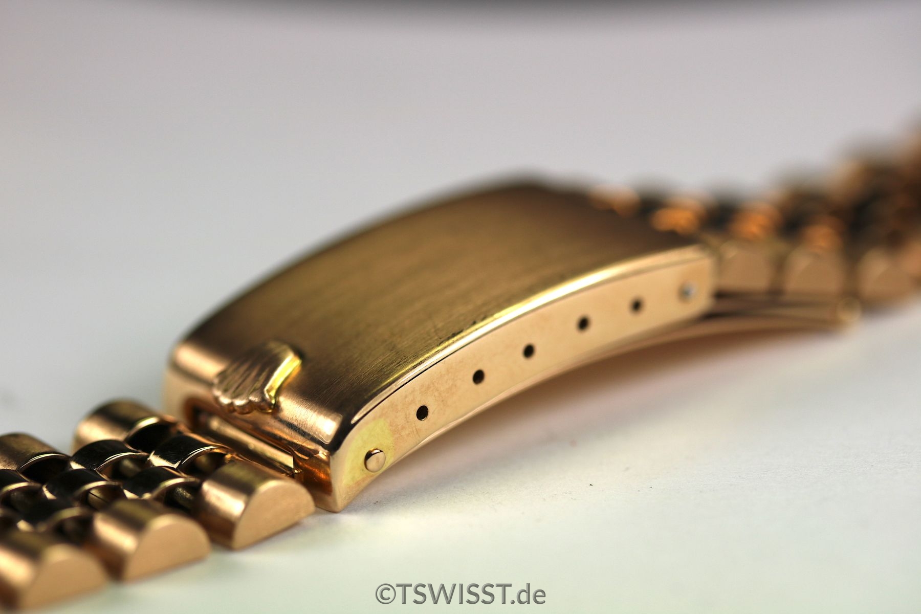 Rolex red gold bracelet
