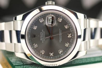 DJ II dark rhodium diamond