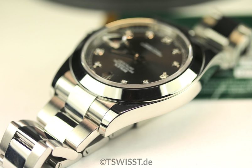 DJ II dark rhodium diamond