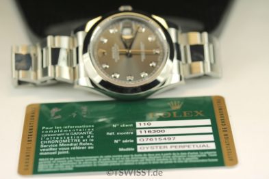 DJ II dark rhodium diamond