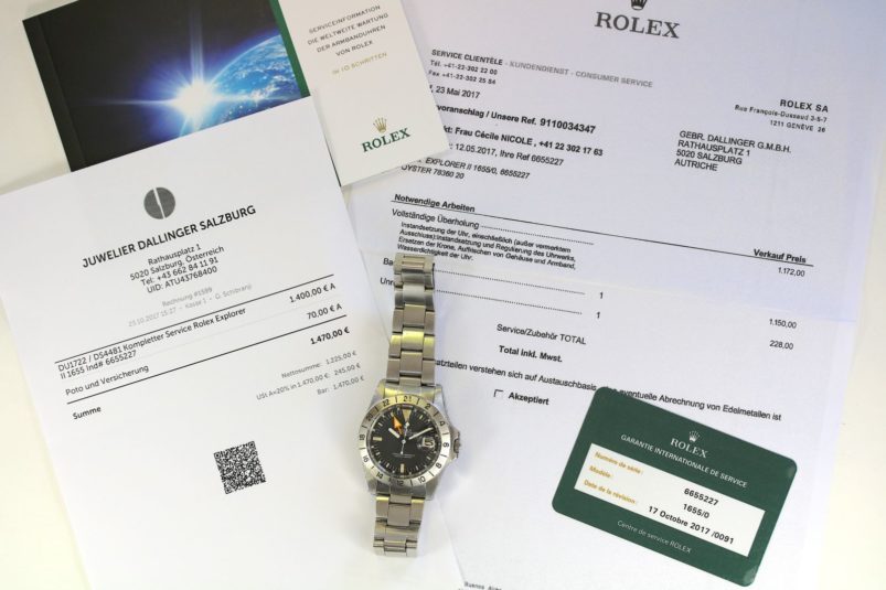 Rolex 1655 service