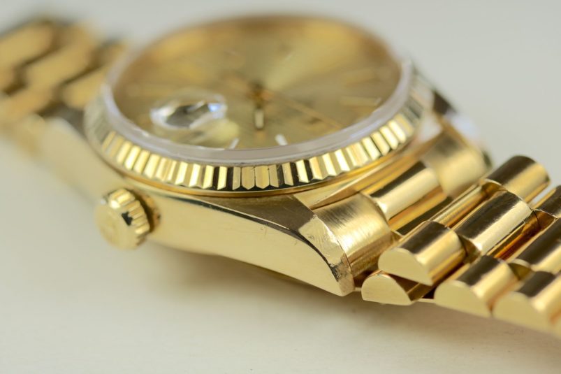 Rolex 18038 with gold bracelet