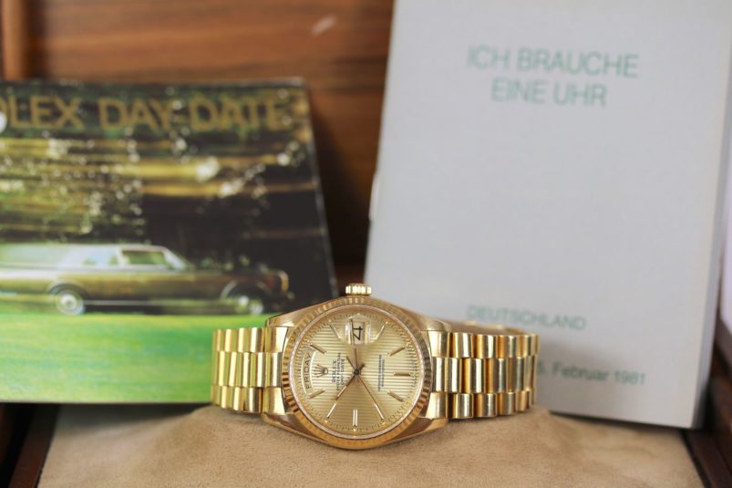 Rolex 18038 with gold bracelet