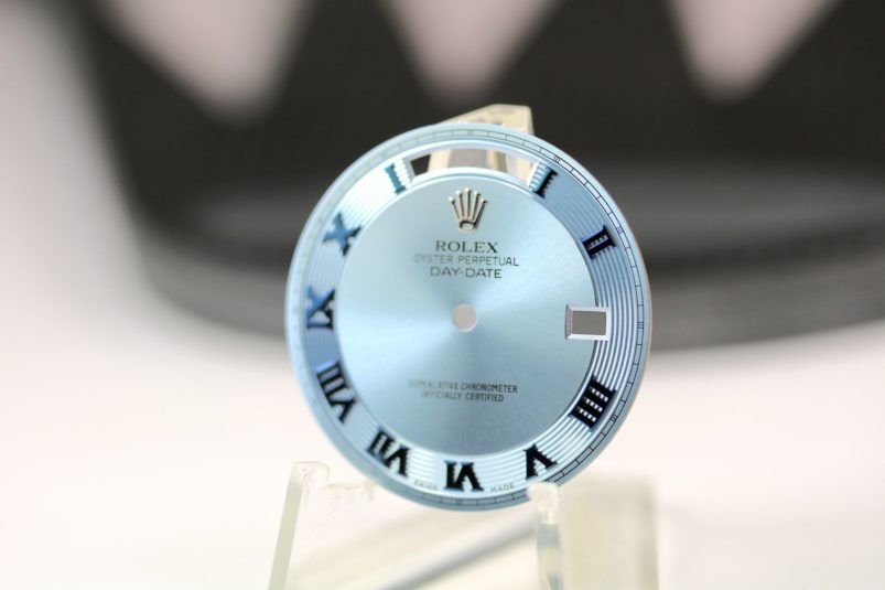Rolex Ice Blue day date dial
