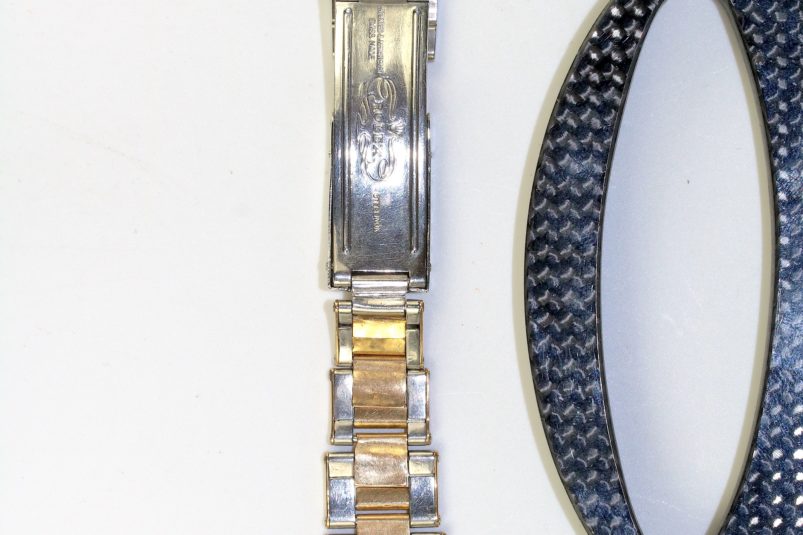 Rolex two tone riveted bracelet
