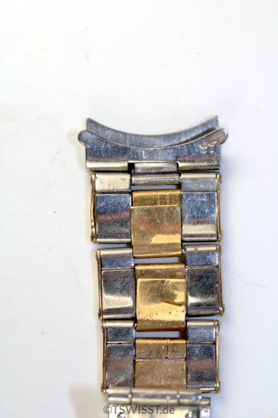 Rolex two tone riveted bracelet