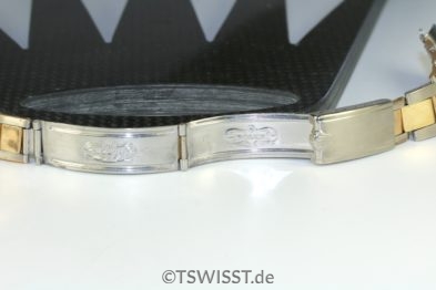Rolex two tone riveted bracelet