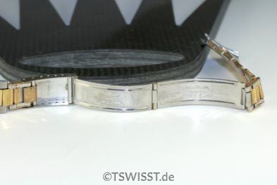 Rolex two tone riveted bracelet