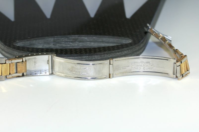 Rolex two tone riveted bracelet