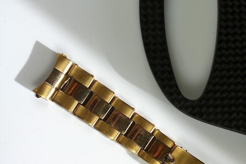 Rolex rivet gold bracelet daytona