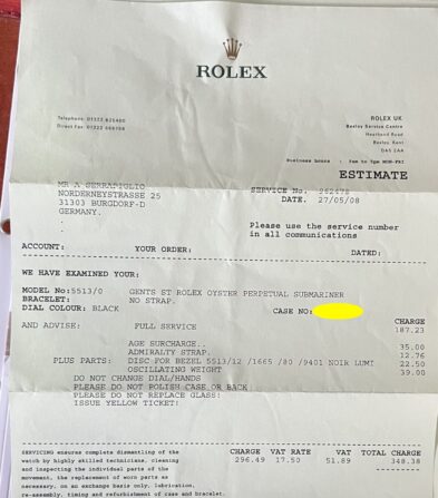 Rolex 5513 Milsub mit Schreiben von Bexley – Bild 12
